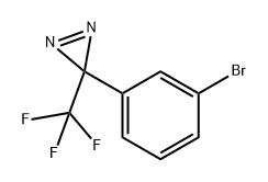 3H-Diazirine, 3-(3-bromophenyl)-3-(trifluoromethyl)- Struktur