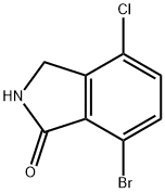 1H-Isoindol-1-one, 7-bromo-4-chloro-2,3-dihydro- Struktur