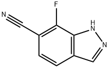 1H-Indazole-6-carbonitrile, 7-fluoro- Struktur