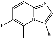 3-bromo-6-fluoro-5-methylimidazo[1,2-a]pyridine Struktur