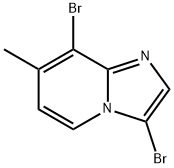 3,8-dibromo-7-methylimidazo[1,2-a]pyridine Struktur