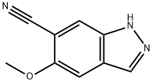 1H-Indazole-6-carbonitrile, 5-methoxy- Struktur