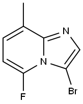 3-bromo-5-fluoro-8-methylimidazo[1,2-a]pyridine Struktur