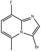 3-bromo-8-fluoro-5-methylimidazo[1,2-a]pyridine Struktur