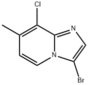 3-bromo-8-chloro-7-methylimidazo[1,2-a]pyridine Struktur