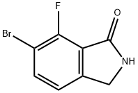 1H-Isoindol-1-one, 6-bromo-7-fluoro-2,3-dihydro- Struktur