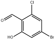 Benzaldehyde, 4-bromo-2-chloro-6-hydroxy- Struktur