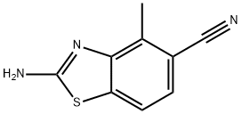 2-amino-4-methyl-1,3-benzothiazole-5-carbonitrile Struktur