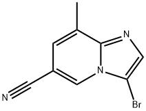 3-bromo-8-methylimidazo[1,2-a]pyridine-6-carbonitrile Struktur