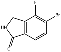 1H-Isoindol-1-one, 5-bromo-4-fluoro-2,3-dihydro- Struktur