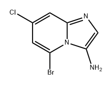 5-bromo-7-chloroimidazo[1,2-a]pyridin-3-amine Struktur