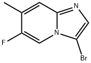 3-bromo-6-fluoro-7-methylimidazo[1,2-a]pyridine Struktur