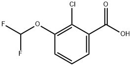 Benzoic acid, 2-chloro-3-(difluoromethoxy)- Struktur