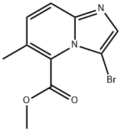 methyl 3-bromo-6-methylimidazo[1,2-a]pyridine-5-carboxylate Struktur