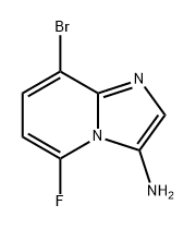 8-bromo-5-fluoroimidazo[1,2-a]pyridin-3-amine Structure