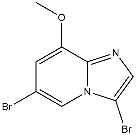 3,6-Dibromo-8-methoxy-imidazo[1,2-a]pyridine Struktur