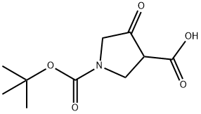 1,3-Pyrrolidinedicarboxylic acid, 4-oxo-, 1-(1,1-dimethylethyl) ester Struktur