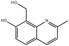 8-Quinolinemethanol, 7-hydroxy-2-methyl- Struktur