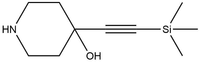 4-[2-(Trimethylsilyl)ethynyl]-4-piperidinol Struktur