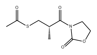 Ethanethioic acid, S-[(2S)-2-methyl-3-oxo-3-(2-oxo-3-oxazolidinyl)propyl] ester