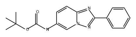 Carbamic acid, N-(2-phenyl[1,2,4]triazolo[1,5-a]pyridin-6-yl)-, 1,1-dimethylethyl ester Struktur