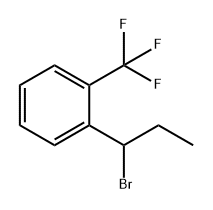 Benzene, 1-(1-bromopropyl)-2-(trifluoromethyl)- Struktur