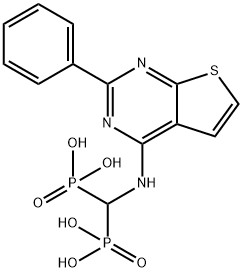 Phosphonic acid, P,P'-[[(2-phenylthieno[2,3-d]pyrimidin-4-yl)amino]methylene]bis-|化合物 HGGPPS-IN-1