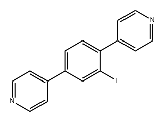 Pyridine, 4,4'-(2-fluoro-1,4-phenylene)bis- Struktur