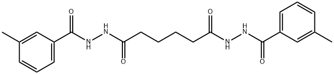 N'1,N'6-bis(3-methylbenzoyl)hexanedihydrazide Struktur