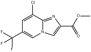 Imidazo[1,2-a]pyridine-2-carboxylic acid, 8-chloro-6-(trifluoromethyl)-, methyl ester Struktur