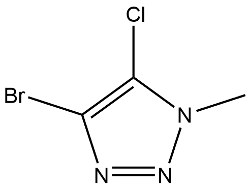 4-Bromo-5-chloro-1-methyl-1H-1,2,3-triazole Struktur