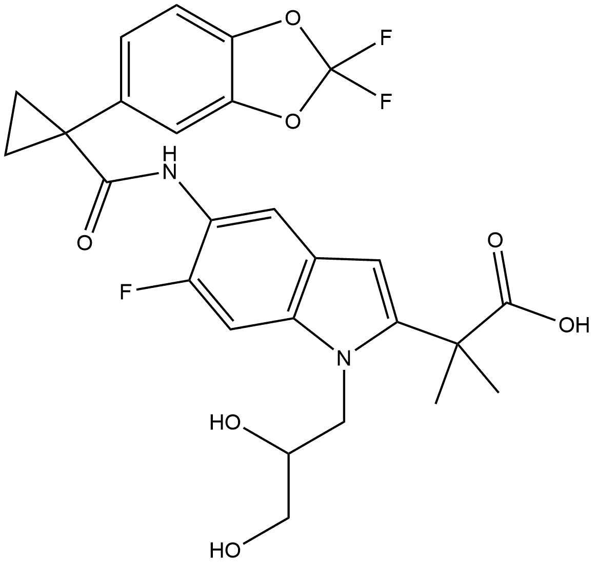 Tezacaftor Impurity 4 Struktur