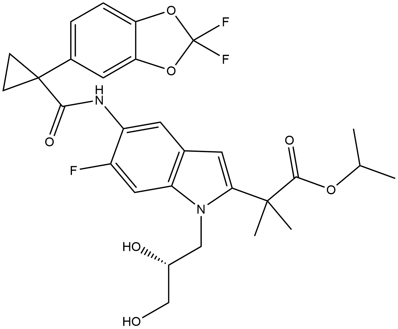 Tezacaftor Impurity 18 Struktur