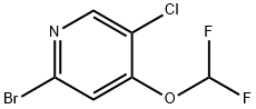 Pyridine, 2-bromo-5-chloro-4-(difluoromethoxy)- Struktur