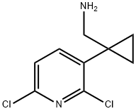 Cyclopropanemethanamine, 1-(2,6-dichloro-3-pyridinyl)- Struktur