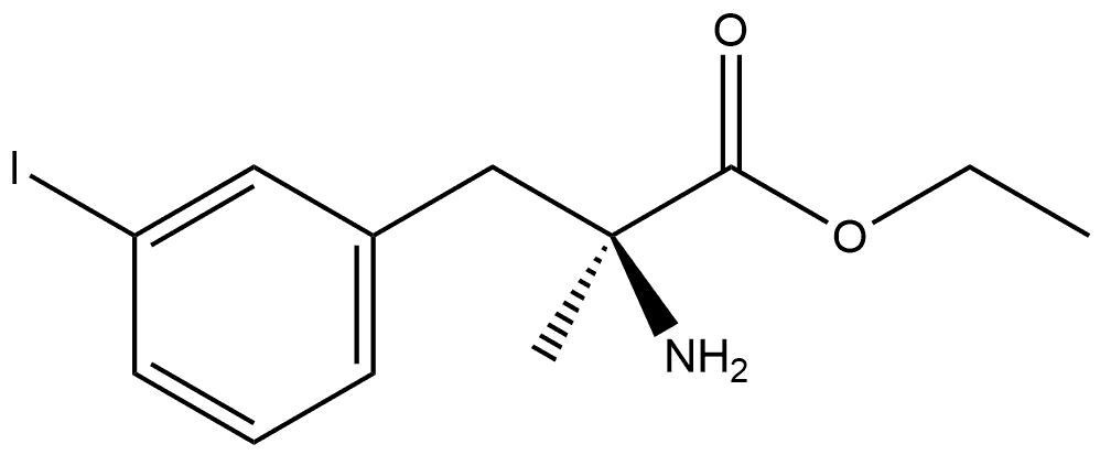 Phenylalanine, 3-iodo-α-methyl-, ethyl ester Struktur