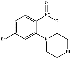 1-(5-bromo-2-nitrophenyl)piperazine Struktur