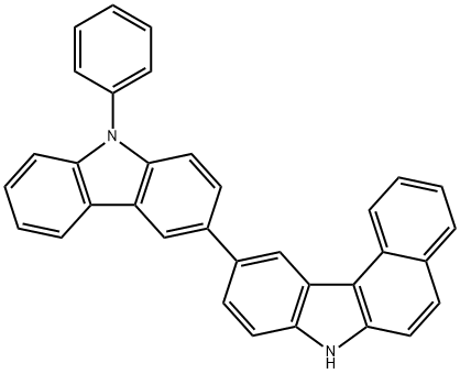 10-(9-PHENYL-9H-CARBAZOL-3-YL)-7H-BENZO[C]CARBAZOLE Struktur