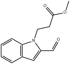 methyl 3-(2-formyl-1H-indol-1-yl)propanoate Struktur