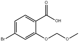 Benzoic acid, 4-bromo-2-(methoxymethoxy)- Struktur