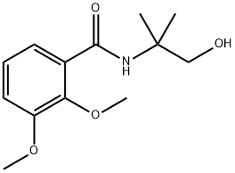 Benzamide, N-(2-hydroxy-1,1-dimethylethyl)-2,3-dimethoxy- Struktur