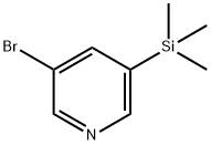 Pyridine, 3-bromo-5-(trimethylsilyl)- Struktur