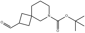 6-Azaspiro[3.5]nonane-6-carboxylic acid, 2-formyl-, 1,1-dimethylethyl ester Struktur