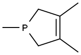 1H-Phosphole, 2,5-dihydro-1,3,4-trimethyl- Struktur