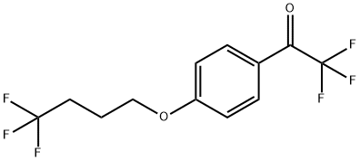 2,2,2-Trifluoro-1-(4-(4,4,4-trifluorobutoxy)phenyl)ethanone Struktur