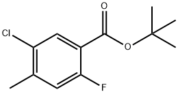 tert-Butyl 5-chloro-2-fluoro-4-methylbenzoate Struktur