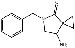 5-Azaspiro[2.4]heptan-4-one, 7-amino-5-(phenylmethyl)- Struktur