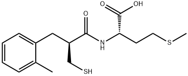 L-Methionine, N-[(2S)-2-(mercaptomethyl)-3-(2-methylphenyl)-1-oxopropyl]- Struktur