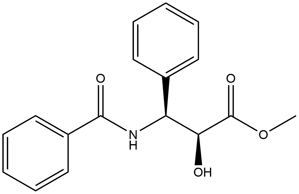 Methyl (2S,3S)-n-benzoyl-3-phenylisoserin hcl Struktur