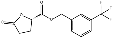 [3-(Trifluoromethyl)phenyl]methyl (2S)-5-oxooxolane-2-carboxylate Struktur